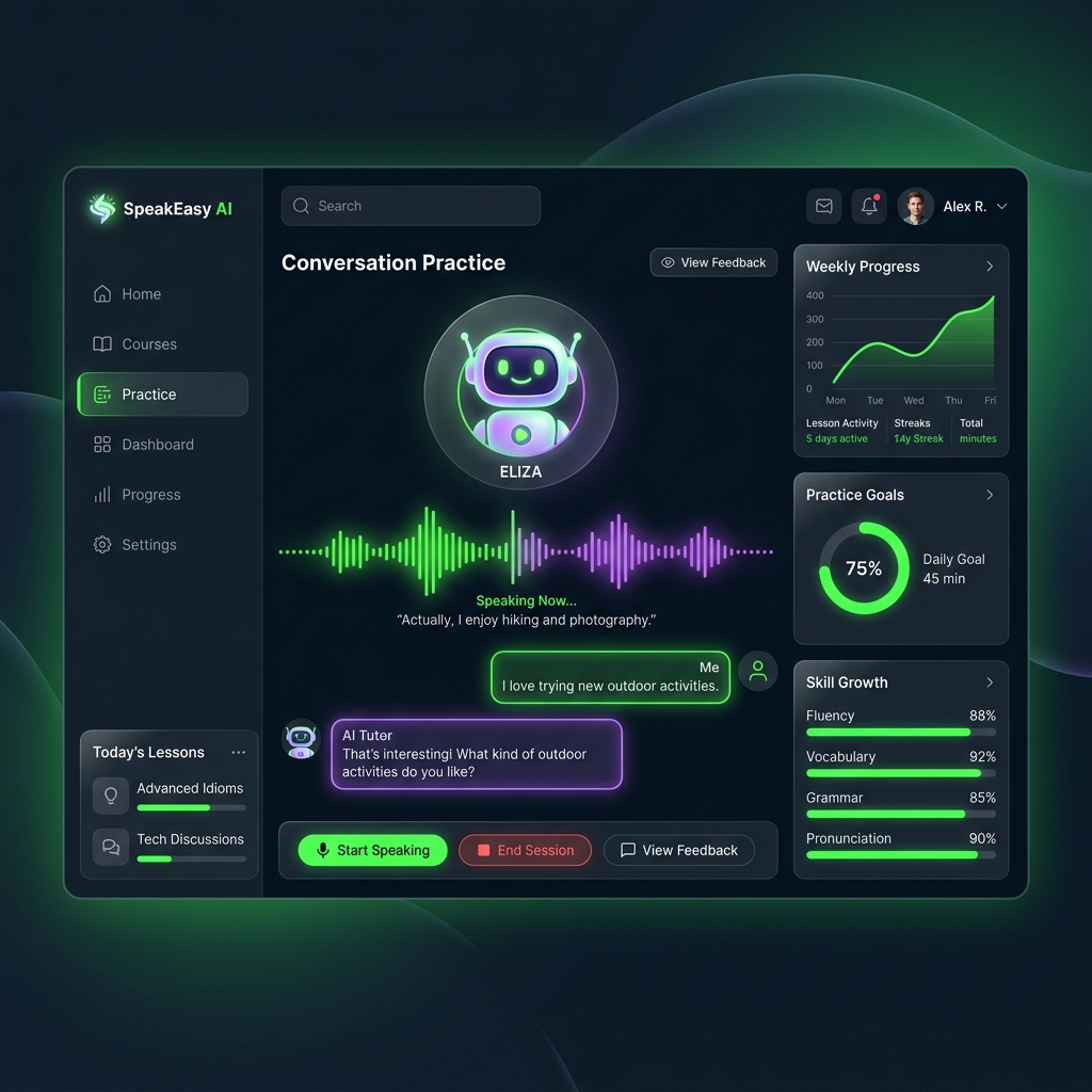 English Speaking App with AI